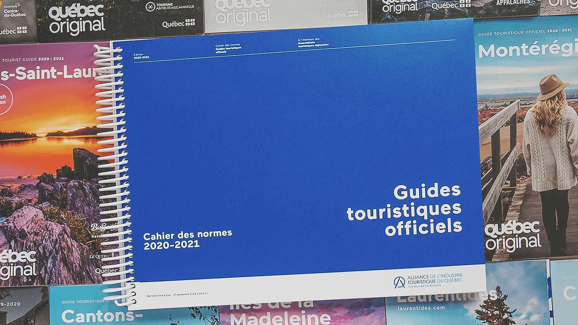 Cahier de normes graphiques | Guide touristique officiel 2020-2021 de Charlevoix | Alliance de l'industrie touristique du Québec