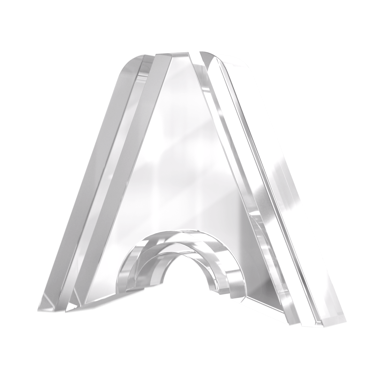 Logo 3D transparent du Salon de l’Auto de Montréal illustrant mouvement et modernité.