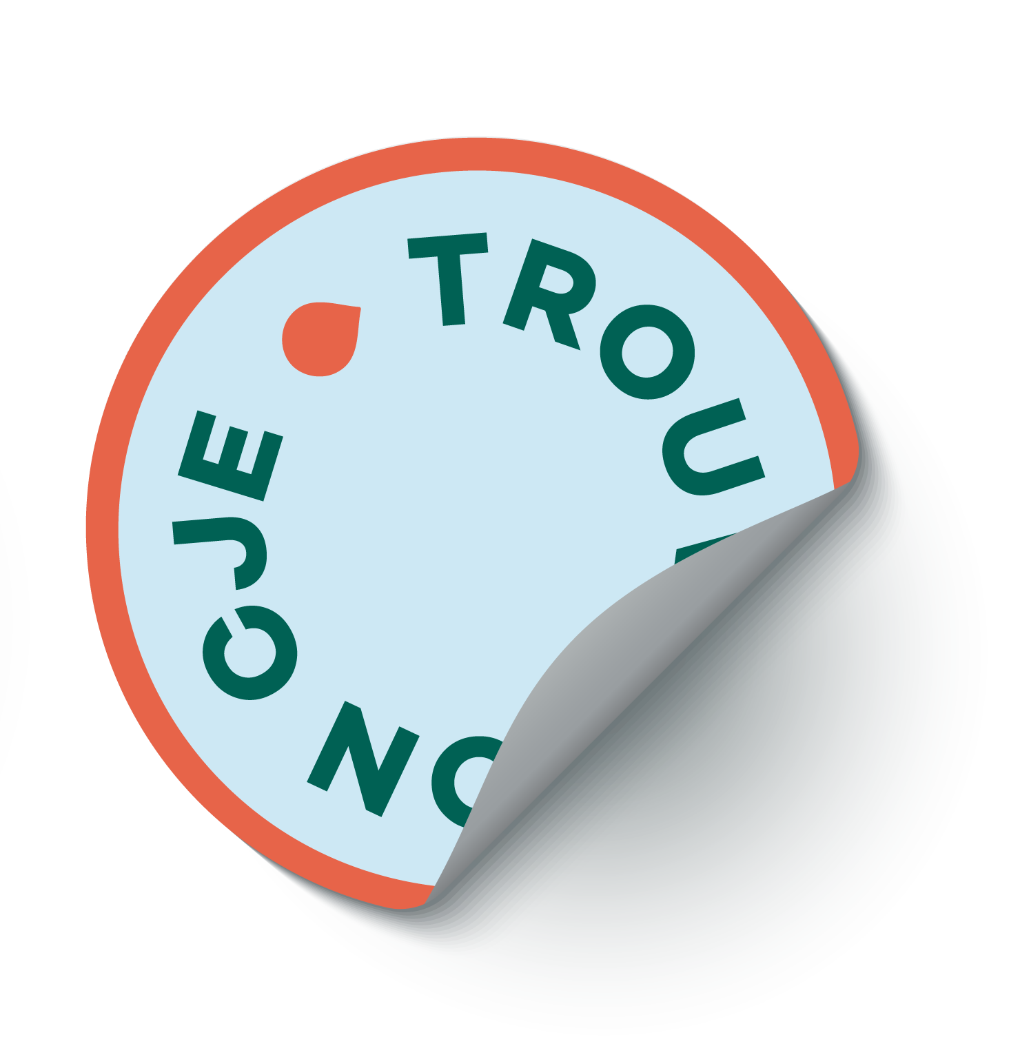 Illustration d’un autocollant avec le logo «Trouve ton CJE» du RCJEQ.
